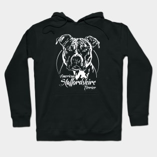 American Staffordshire Terrier dog Portrait Hoodie